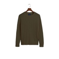 блуза,мъжки,пуловери,hackett,cotton,cable,sweater,green,(hunter,green)