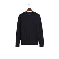 блуза,мъжки,пуловери,hackett,cotton,cable,sweater,blue,(navy)