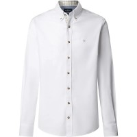 риза,с,дълъг,ръкав,мъжки,ризи,hackett,flannel,multi,trim,long,sleeve,shirt,optic,white,(white)