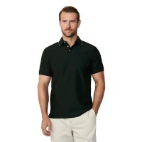 мъжки,блузи,с,яка,hackett,hbone,jacquard,short,sleeve,polo,forest,night,green,(green)