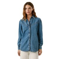 риза,с,дълъг,ръкав,дамски,блузи,дамски,ризи,pepe,jeans,odile,denim,long,sleeve,shirt,denim