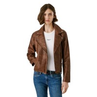 яке,дамски,якета,и,палта,pepe,jeans,stacy,leather,jacket,chocolate,brown,(brown)