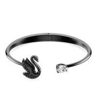 бижутерия,swarovski,5688746,bracelet,silver,(black)