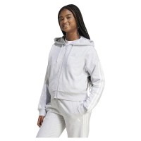блуза,дамски,блузи,adidas,essentials,3,stripes,french,terry,full,zip,sweatshirt,grey,(light,grey,heather,white)