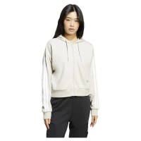 блуза,дамски,блузи,adidas,essentials,3,stripes,french,terry,full,zip,sweatshirt,wonder,alumina,white,(beige)