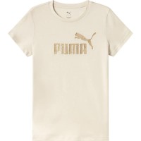 тениска,мъжки,тениски,дамски,тениски,puma,essential,+,textured,foil,big,logo,short,sleeve,t,shirt,beige,(alpine,snow)