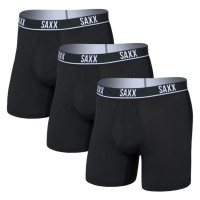 боксерки,мъжко,бельо,saxx,underwear,essential,performance,mesh,boxer,brief,fly,3pk,boxers,3,units,black