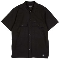 риза,с,къс,ръкав,дамски,ризи,мъжки,ризи,santa,cruz,service,short,sleeve,shirt,black,(black)