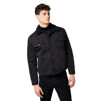 яке,мъжки,якета,дамски,якета,и,палта,wrangler,sherpa,classic,regular,fit,denim,jacket,black,(orion)