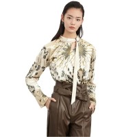 блуза,дамски,пуловери,дамски,плетени,дрехи,lily,velvet,ribbon,collar,sweater,chartreuse,(beige)