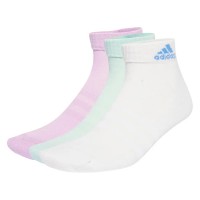 чорапи,мъжки,чорапи,дамски,чорапи,adidas,cushioned,sportswear,ankle,socks,3,units,multicolor,(powder,plum,white,halo,mint)