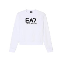 блуза,дамски,блузи,ea7,emporio,armani,train,logo,series,crystal,sweatshirt,white,alyssum,(white)
