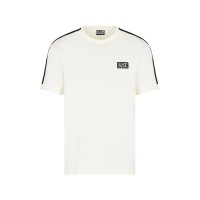 тениска,мъжки,тениски,ea7,emporio,armani,train,logo,series,tape,co,short,sleeve,t,shirt,cream,u1105