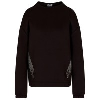 блуза,дамски,блузи,ea7,emporio,armani,train,logo,series,tape,sweatshirt,black,(black)