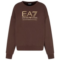 блуза,дамски,блузи,ea7,emporio,armani,train,visibility,sweatshirt,brown,(brown,brown)