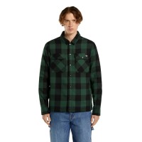 риза,с,дълъг,ръкав,дамски,ризи,мъжки,ризи,dickies,lined,sacramento,long,sleeve,shirt,green,(pine,needle,green)