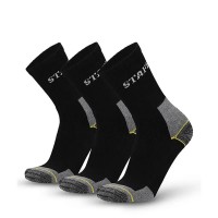 чорапи,мъжки,чорапи,дамски,чорапи,lenz,staff,worker,basic,half,long,socks,3,pairs,black,(black,grey)