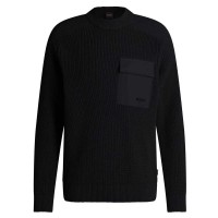 блуза,мъжки,пуловери,boss,kalamaro,10272317,01,sweater,black,(black)