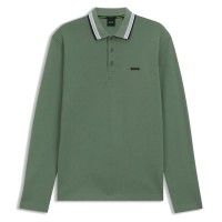 дамски,блузи,с,яка,мъжки,блузи,с,яка,boss,plisy,10266738,green,long,sleeve,polo,green,(open,green)