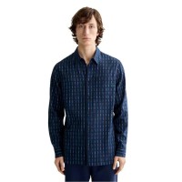 риза,с,дълъг,ръкав,дамски,ризи,мъжки,ризи,scotch,&,soda,striped,cotton,voile,long,sleeve,shirt,blue,(navy,blue,stripes)