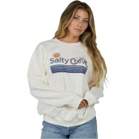 блуза,дамски,блузи,salty,crew,sunny,side,crew,sweatshirt,off,white,(white)