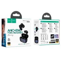 слушалки,слушалки,hoco,eq20,rhyme,wireless,earphones,black