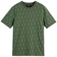 тениска,мъжки,тениски,дамски,тениски,scotch,&,soda,regular,fit,micro,aop,short,sleeve,t,shirt,green,(green)