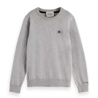 блуза,детски,блузи,scotch,&,soda,core,logo,regular,fit,sweatshirt,grey,melange,(grey)