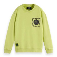 блуза,детски,блузи,scotch,&,soda,loose,fit,artwork,sweatshirt,green,glow,(green)