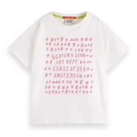 тениска,мъжки,тениски,дамски,тениски,scotch,&,soda,loose,fit,cropped,artwork,short,sleeve,t,shirt,white,(bright,white)