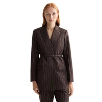 сако,дамски,сака,scotch,&,soda,double,breasted,lurex,pinstripe,blazer,brown,(chocolate,plum)