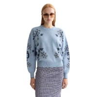 блуза,дамски,пуловери,дамски,плетени,дрехи,scotch,&,soda,relaxed,jacquard,sweater,blue,(faded,denim)