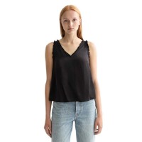 тениска,мъжки,тениски,дамски,тениски,scotch,&,soda,ruffle,sleeveless,v,neck,t,shirt,black,(meteorite)