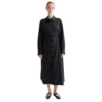 рокля,дамски,поли,и,рокли,scotch,&,soda,tied,ruffles,long,sleeve,midi,dress,black,(meteorite)
