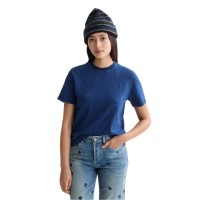 тениска,дамски,тениски,scotch,&,soda,washed,indigo,regular,fit,embroidery,short,sleeve,t,shirt,washed,indigo,(blue)