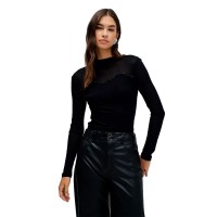 блуза,дамски,пуловери,дамски,плетени,дрехи,salsa,jeans,21010514,slim,fit,sweater,black,(black)