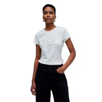 тениска,дамски,тениски,salsa,jeans,branding,slim,fit,t,shirt,light,pearl,(white)