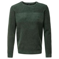 блуза,мъжки,пуловери,salsa,jeans,waffle,regular,fit,sweater,dark,green,(green)