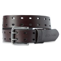 колан,колани,volcom,two,spike,leather,belt,brown