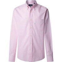 риза,с,дълъг,ръкав,мъжки,ризи,façonnable,vichy,long,sleeve,shirt,dusk,purple,(pink)