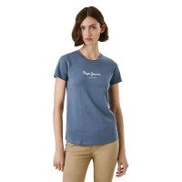 тениска,дамски,тениски,pepe,jeans,new,virginia,short,sleeve,t,shirt,drill,blue,(blue)