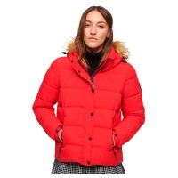яке,дамски,якета,и,палта,superdry,faux,fur,puffer,jacket,refurbished,red