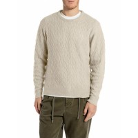 блуза,мъжки,пуловери,replay,uk4872.000.g23894,sweater,sand,(beige)