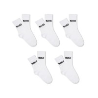 чорапи,мъжки,чорапи,дамски,чорапи,boss,j52638,socks,5,pairs,white,(white)