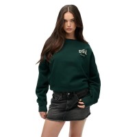 блуза,дамски,блузи,superdry,athletic,relaxed,sweatshirt,dark,pine,green,(green)