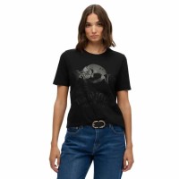 тениска,дамски,тениски,superdry,super,skull,short,sleeve,t,shirt,black