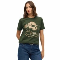 тениска,дамски,тениски,superdry,super,skull,short,sleeve,t,shirt,academy,dark,green,(green)