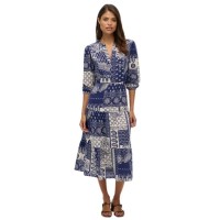 рокля,дамски,поли,и,рокли,superdry,w8012029a,3,4,sleeve,midi,dress,blue,(savannah,navy)