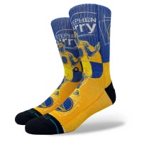 чорапи,дамски,чорапи,stance,pasted,steph,socks,yellow,blue,(blue)