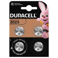батерии,duracell,cr2025,3v,button,battery,4,units,clear,(silver)